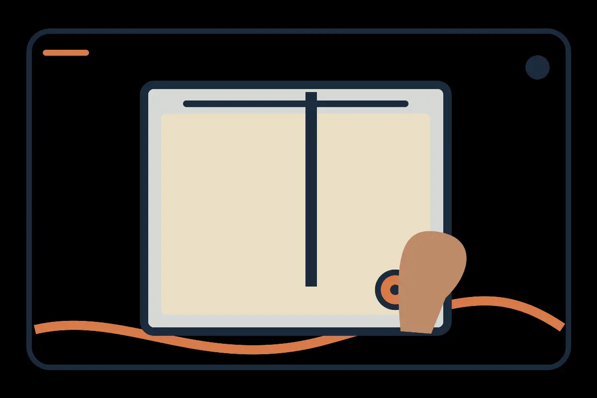 Illustrated refrigerator door seal with a paper check